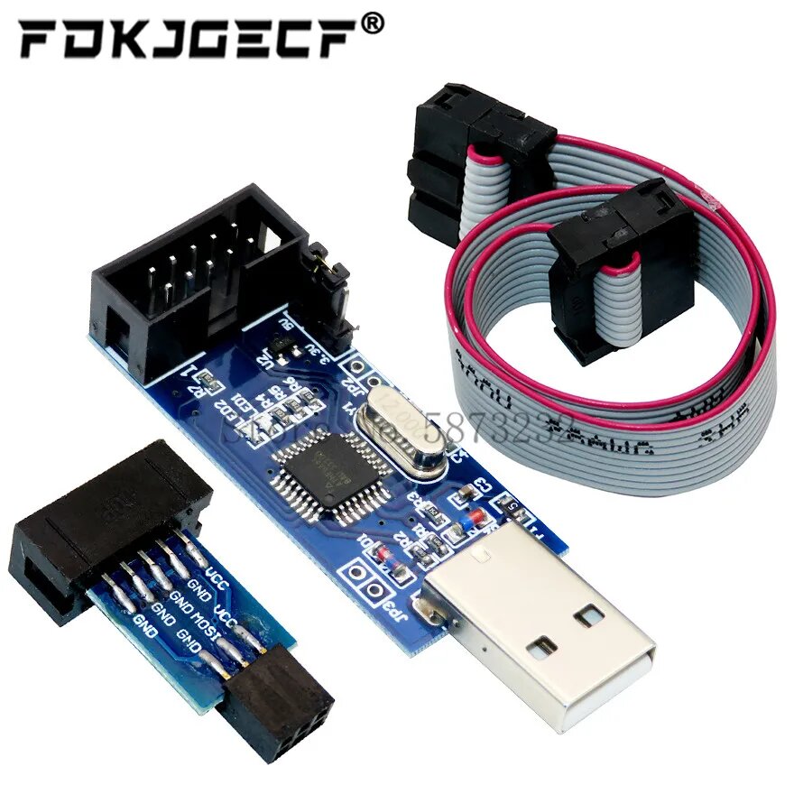 USB программер ATMEGA8 ATMEGA128 ATtiny FDKJGECF, 1 Set