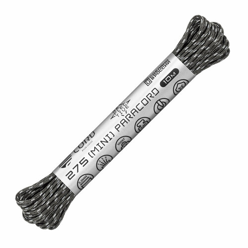 Паракорд 275 (мини) CORD nylon 10м RUS световозвращающий (graphite)