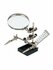 Лупа настольная 2.5x-90 мм третья рука с держателем (SI 105)
