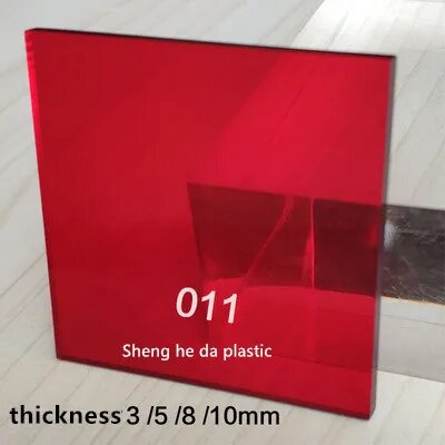 28 мм прозрачный акрил (ПММА) тонированные листы из плексигласа/плексигласная пластина/акриловая пластина черный/белый/красный/зеленый/оранжевый 011 100X100X2.8mm 2pcs