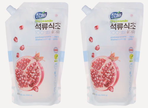 Изображение товара Средство для мытья посуды, овощей и фруктов Lion Chamgreen Pomegranate, 900 мл, 2 шт