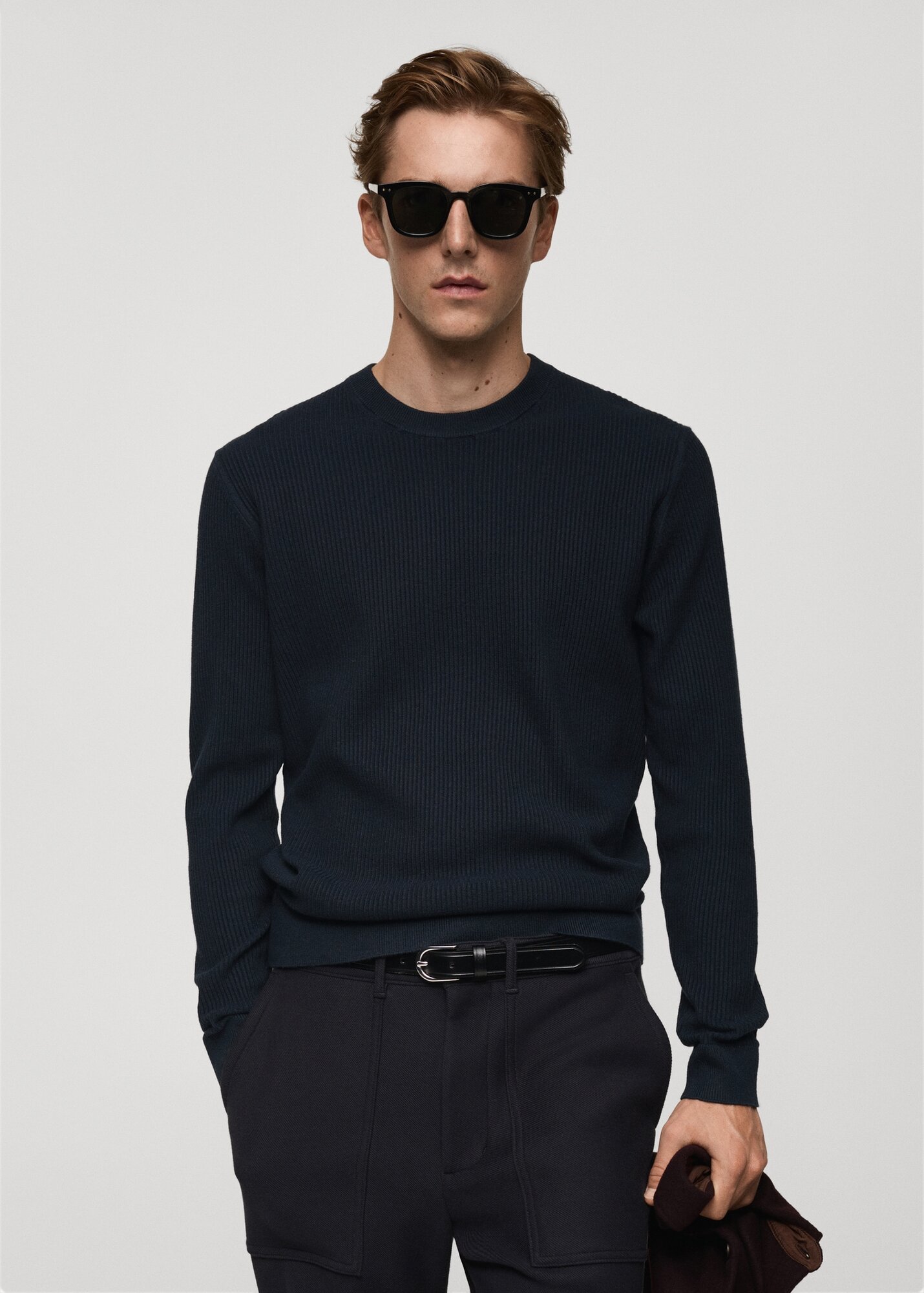 Джемпер MANGO Outlet ANTIGUA, размер M, синий