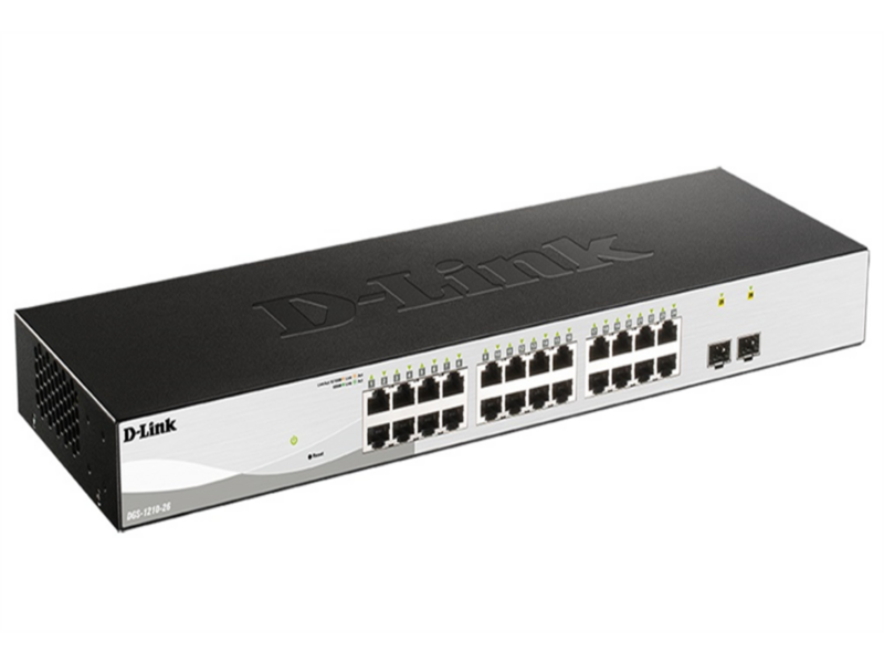 Коммутатор управляемый L2 коммутатор, 24x1000Base-T, 2x1000Base-X SFP, защита от статического электричества до 6 кв, CLI