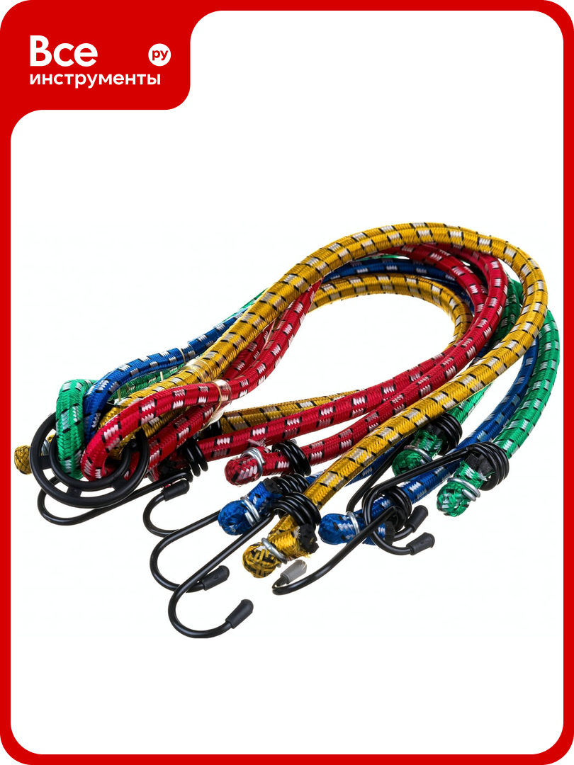 Резинки для крепления багажа STAYER Паук 8 крюков 800 мм 40510_z01