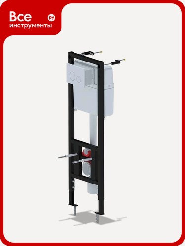 Изображение товара Система скрытой установки унитаза АНИ Пласт с шириной рамы 40 см с клавишей