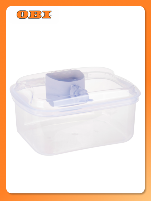 Контейнер для муки 23л полипропилен прозрачный 12 х 17 х 23 см