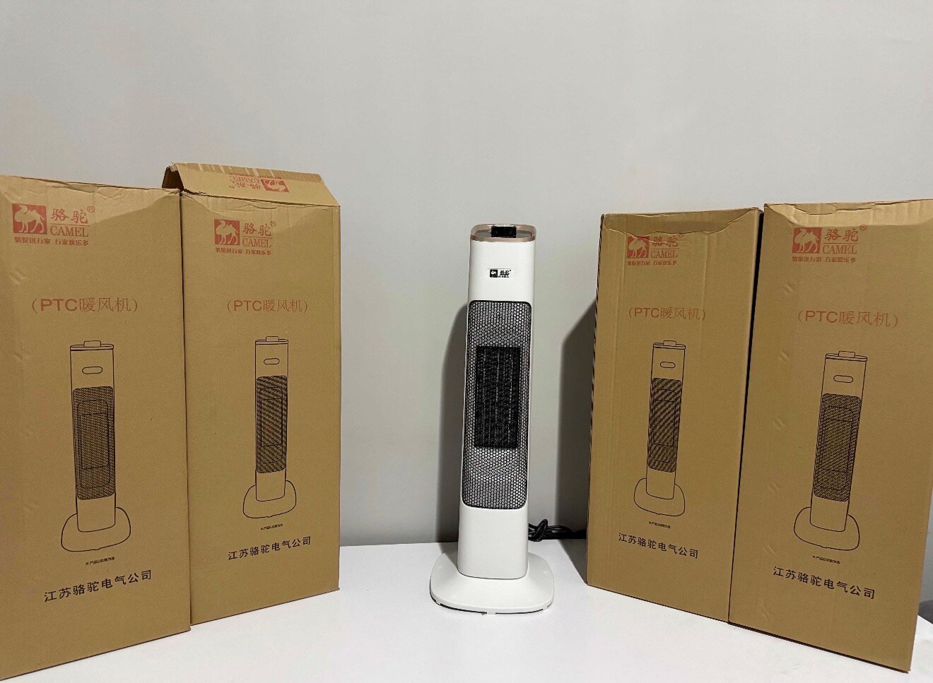 Электрический тепловентилятор Camel оригинал, 2000 Вт, с термостатом, 2 режима работы, зима-лето, защита против падения