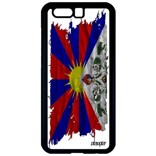 фото Чехол на honor 9, "флаг тибета на ткани" государственный патриот utaupia