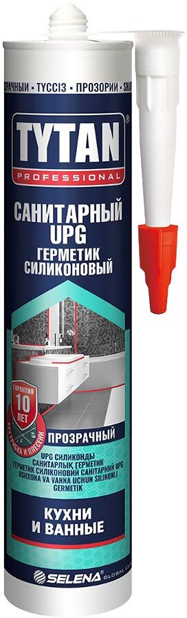 Герметик силиконовый санитарный Tytan Professional UPG прозрачный 280 мл