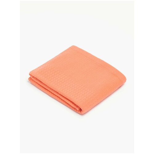 Полотенце банное вафельное Деметра 70х145 см, 220 г/м2, цвет коралловый