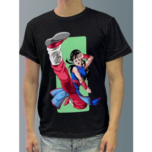 фото Футболка мужская черная из хлопка с dtf рисунком аниме драгонболл - 1113 будь на стиле