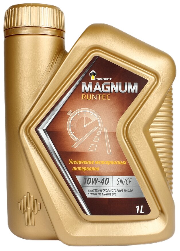 Синтетическое моторное масло Роснефть Magnum Runtec 10W-40, 1 л