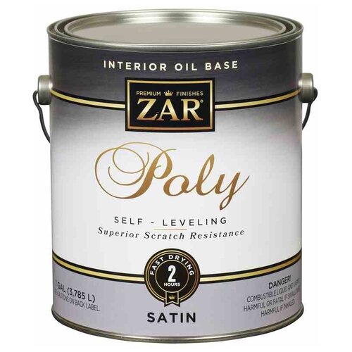 ZAR Interior Oil Base Poly бесцветный, полуматовая, 3.785 л