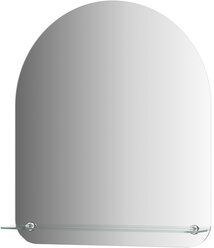Зеркало настенное с полочкой Арка SHELF EDGE EVOFORM 60х70 см, для гостиной, прихожей, спальни, кабинета и ванной комнаты, SP 9488
