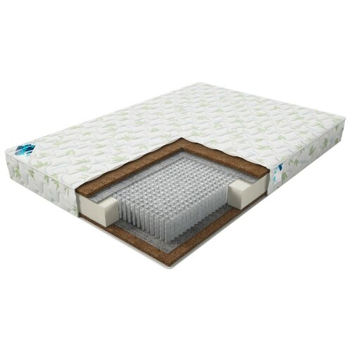 фото Матрас dimax микро хард, 160x185 см, пружинный, белый