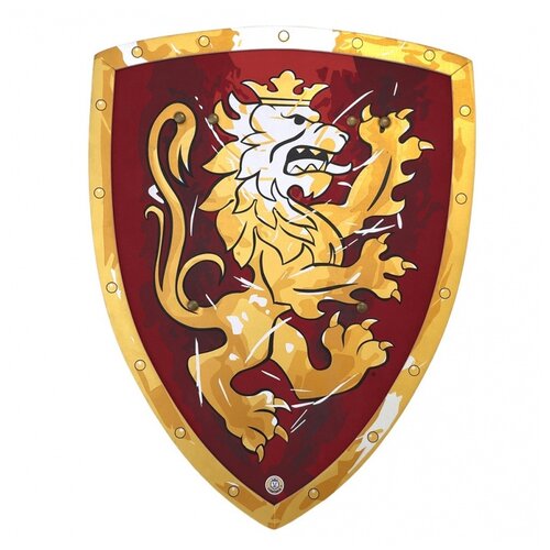 фото Красный щит рыцаря 'золотой лев' liontouch