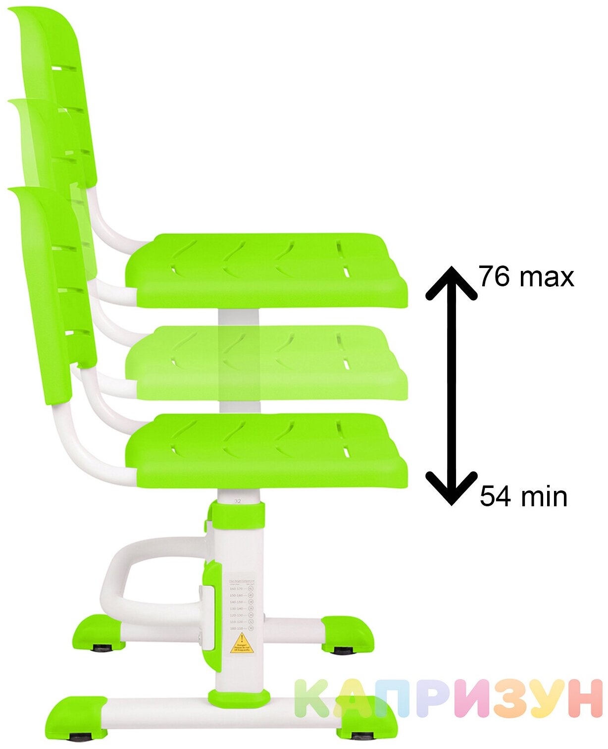 Парта трансформер со стулом Капризун T7-green - фотография № 8