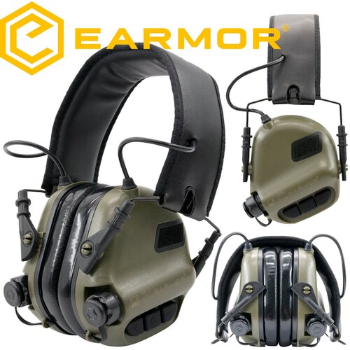 наушники активные стрелковые Стрелковые активные наушники Earmor M31 (green)