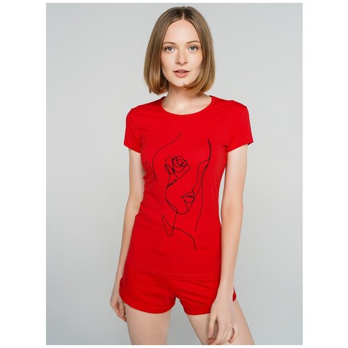 фото Футболка с кор.рукавом твое 75894 размер s, красный, women