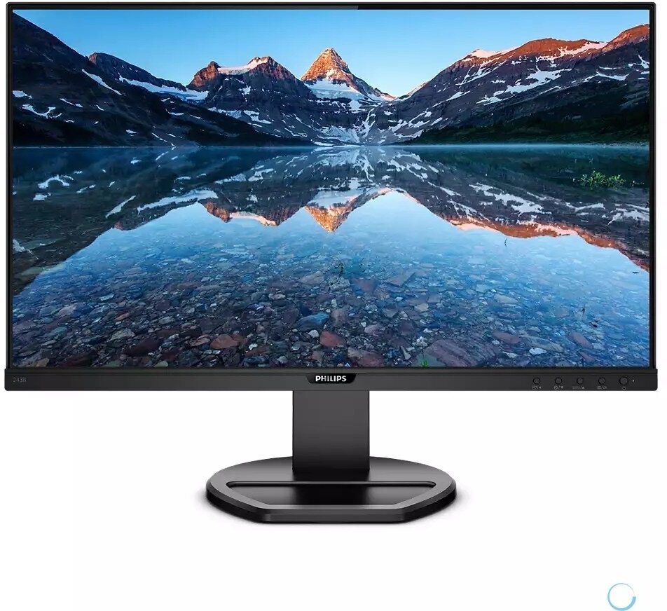 LCD PHILIPS 23.8" 243B9 черный с поворотом экрана {IPS 1920x1080 75Hz 4ms 178/178 250cd 8bit(6bit+FRC) D-Sub HDMI