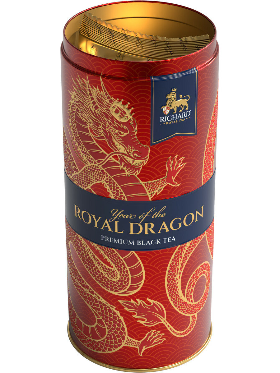 Чай Richard "Year of the Royal Dragon" чёрн. лист. круп. 0,9кг/90г жесть - фотография № 3