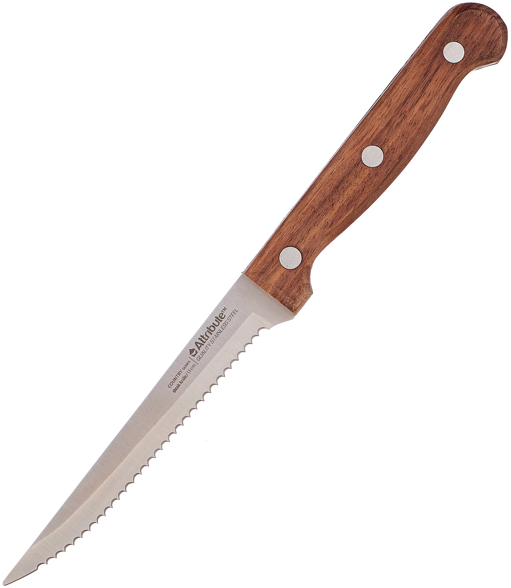 Attribute Нож для стейка Country 11 см коричневый
