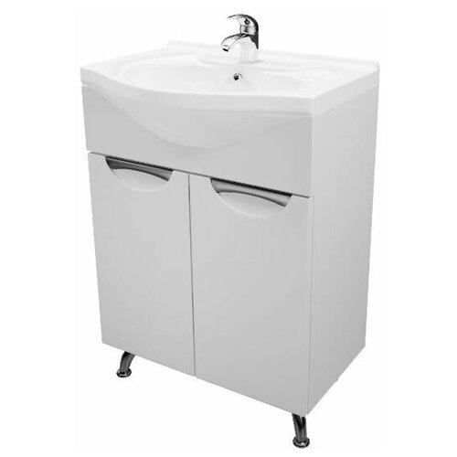 Тумба под раковину Камилла 60 белая 2 двери без раковины 8000₽