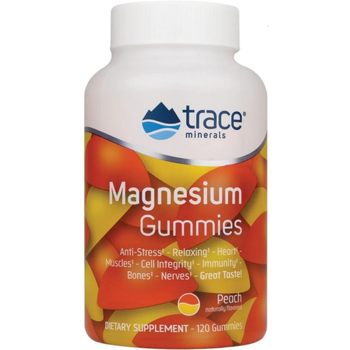 Trace Minerals Magnesium chewables Peach (магний, вкус персик) 120 жевательных таблеток (Trace Minerals)