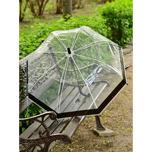 Мини-зонт полуавтомат, для женщин, бесцветный