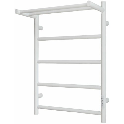 Полотенцесушитель электрический Status Аспект ПЭК сп 1 60 на 40 с полкой+крючки, белый, универсальное подключение, таймер