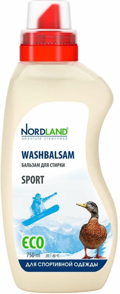 Nordland Sport Бальзам для стирки спортивной одежды 750 мл на 21 стирку