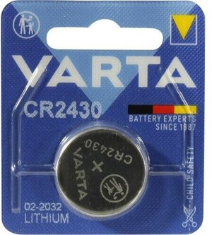 Батарейка Varta ELECTRONICS CR2430 BL1 Lithium 3V, 1 шт — купить в