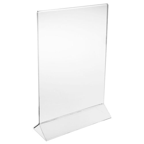 фото Двухсторонняя подставка а4, оргстекло 2 мм в защитной плёнке 1654216 . yandex market