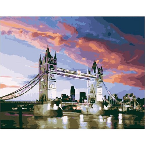 Картина по номерам Вечерний лондонский мост 40х50 см АртТойс