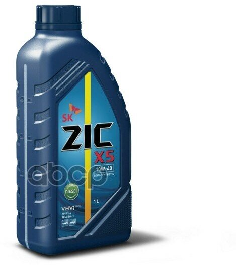 Zic Zic X5 Diesel 10W40 (1L)_Масло Мотор! П/Синт Api Ci-4/Sl