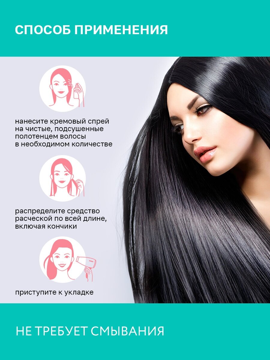 NAME SKIN CARE Крем-спрей несмываемый для волос 15в1 / NSC BEAUTY HAIR 200 мл - фото №3
