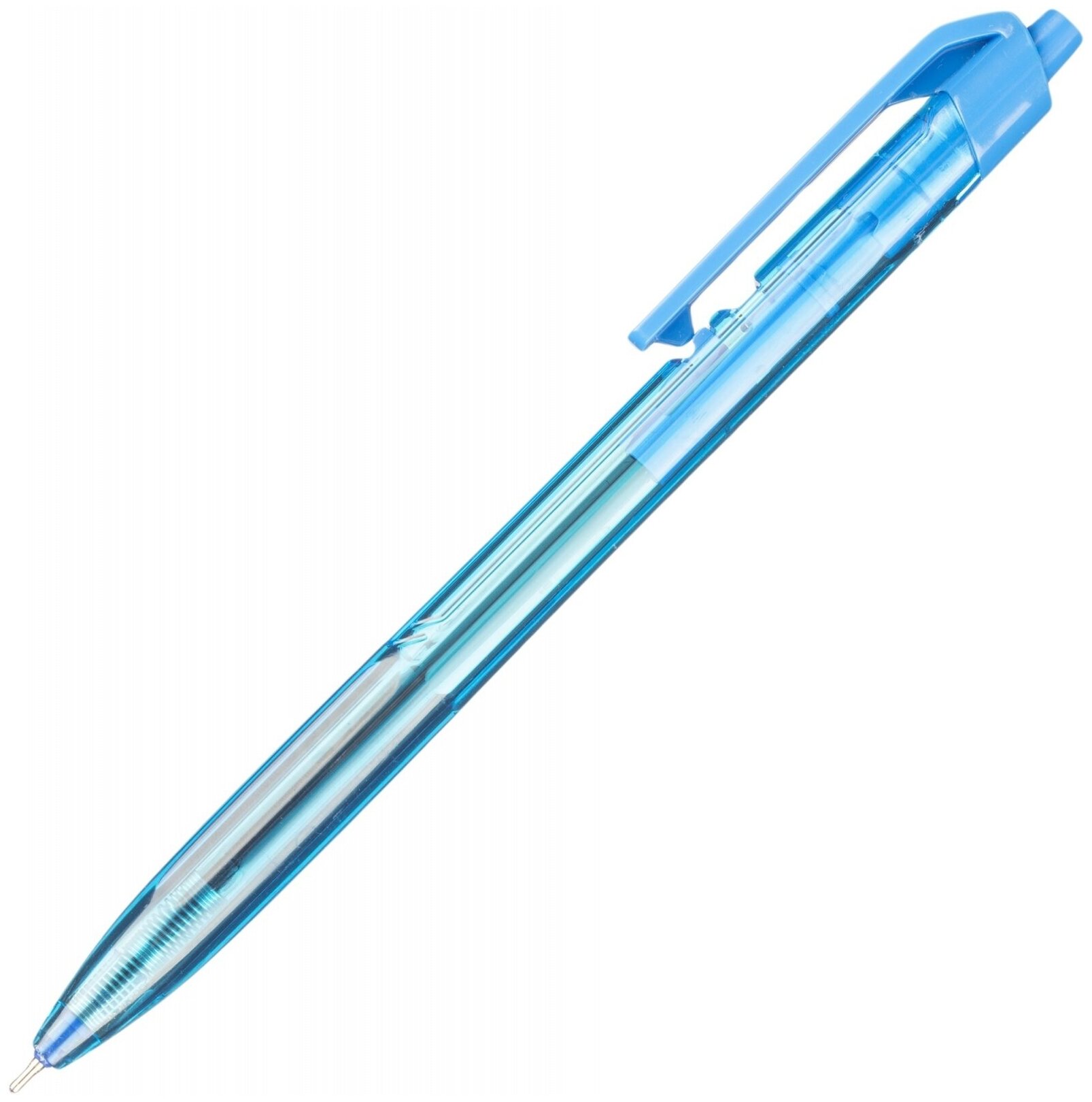 Ручка шариковая прозрачный корпус Deli X-tream синий, 0,5мм арт. EQ20-BL (Ст.12)