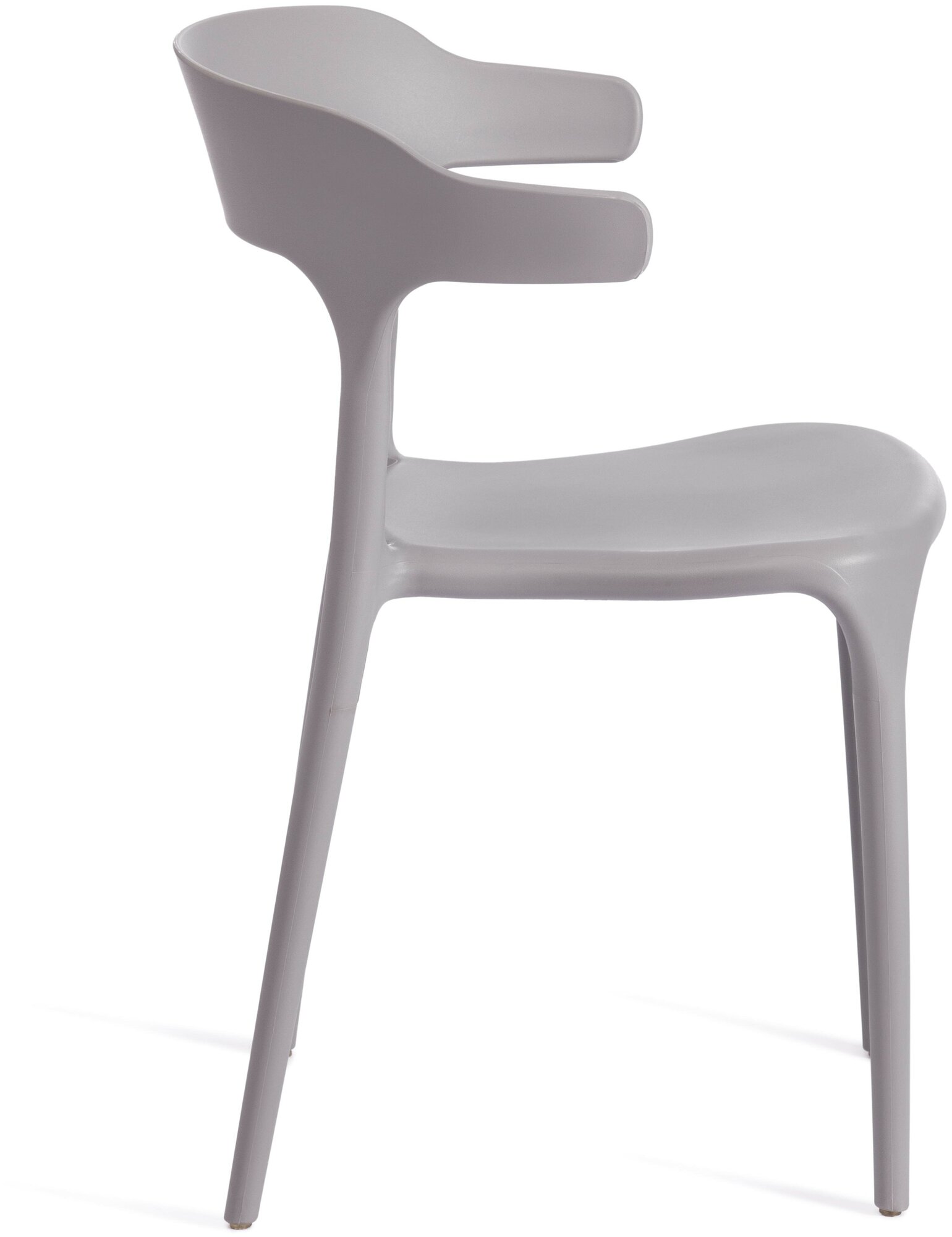 Комплект стульев для кухни TetChair TON (mod. PC36), 4шт., пластик, тёмно-серый - фотография № 4