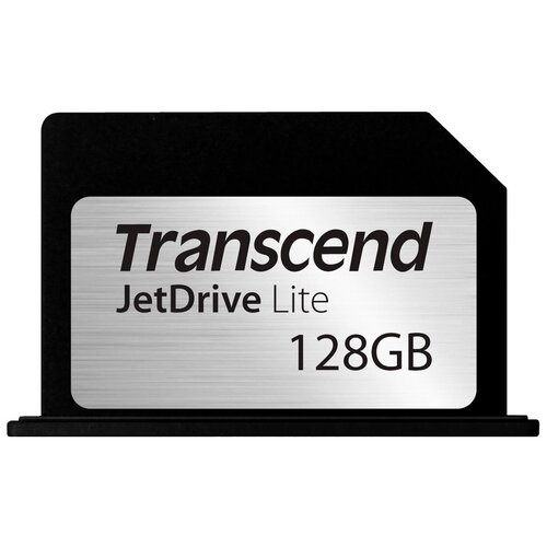 Карта памяти Transcend JetDrive Lite 330 128 ГБ Class 10, V10, A1, UHS-I U1, R/W 95/60 МБ/с, 1 шт., черный