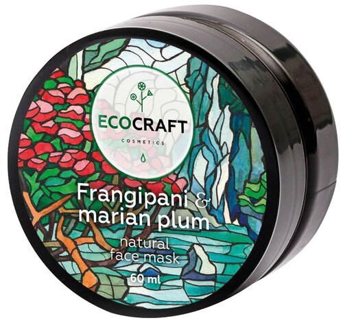 EcoCraft Маска для глубокого увлажнения Frangipani and Marian plum, 95 г, 60 мл