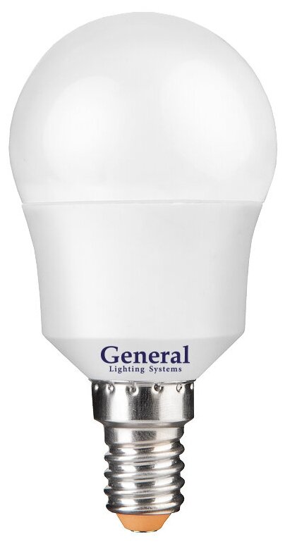 Лампа GLDEN-G45F-12-230-E14-4500, GENERAL 661102 (1 шт.)