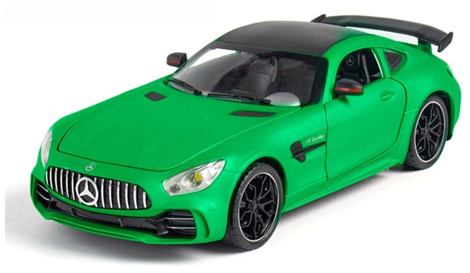 Металлическая модель Diecast Mercedes-Benz AMG 1:24 зеленая 21 см.