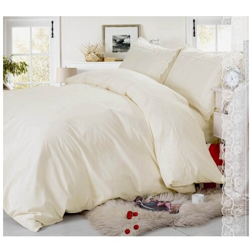 фото Сайлид постельное белье сайлид поплин с кружевом 9b 2сп