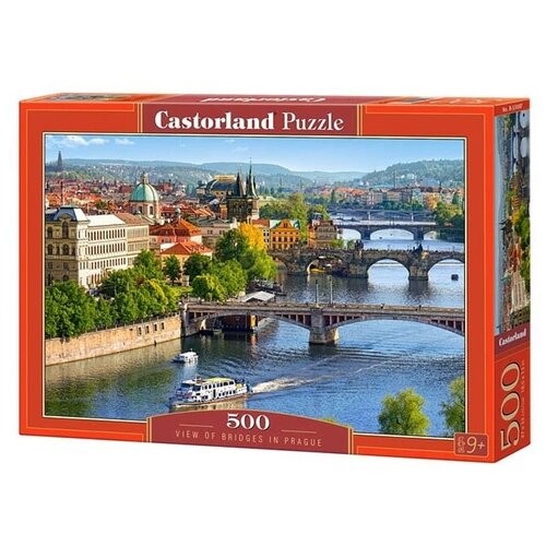 Пазл Castorland View of Bbridges in Prague (B-53087), 500 дет., 47х33х22 см, разноцветный