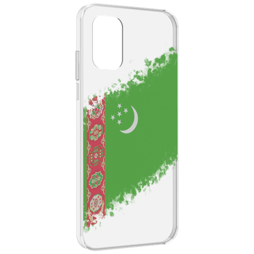 Чехол MyPads флаг герб Туркменистан-1 для Nokia G21 задняя-панель-накладка-бампер