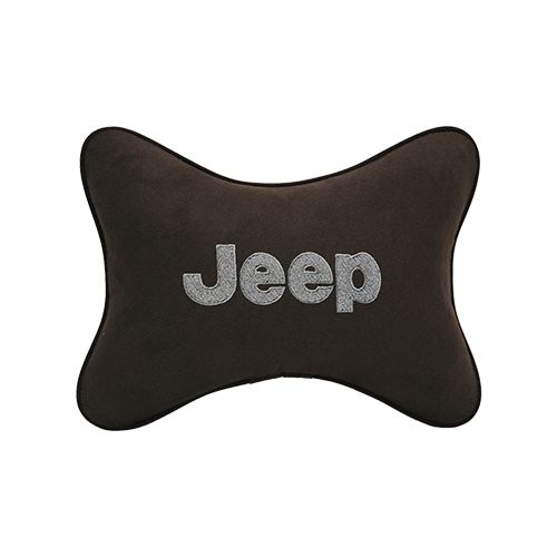 фото Подушка на подголовник алькантара coffee jeep vital technologies