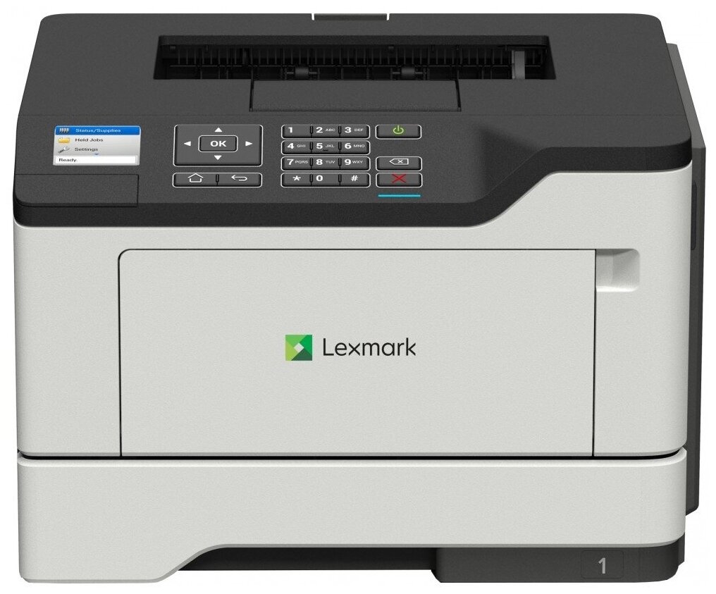 Принтер лазерный Lexmark MS621dn, ч/б, A4, белый/черный