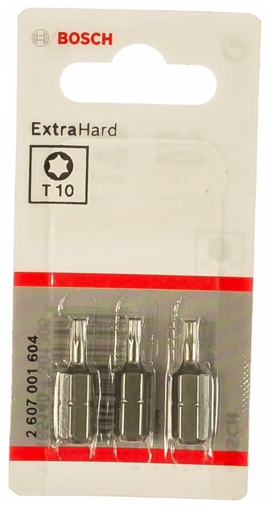 Bosch 2607001604 3 БИТ 25ММ TORX T10 XH