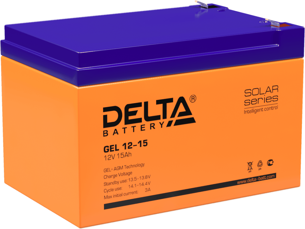Аккумуляторная батарея Delta (GEL 12-15)