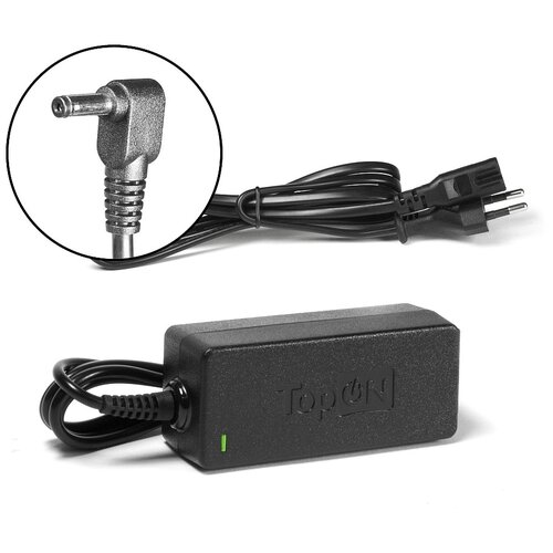 фото Зарядка (сетевой адаптер, блок питания) topon для ноутбука asus, 19v, 1,75a, разъём: 4.0 x 1.35 мм, 33w, pn: adp-33aw